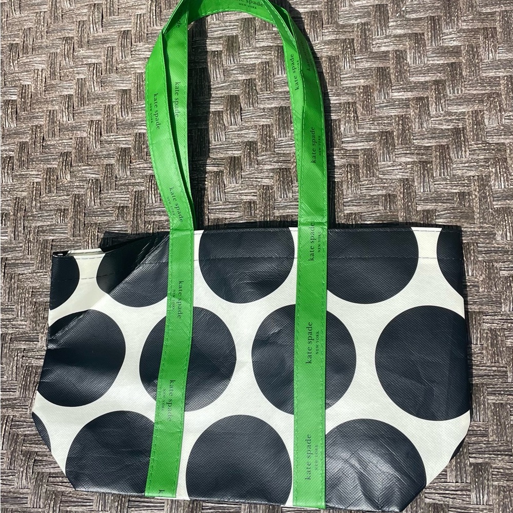 Kate Spade Green and Black Graphic Tote